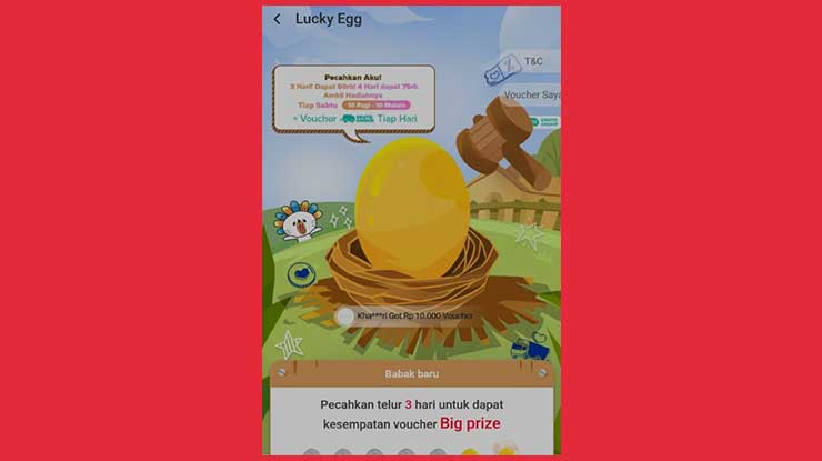 Fitur Lucky Egg